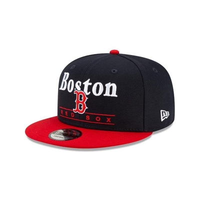 Boston Red Sox Gorra | New Era MLB Two Tone Retro 9fifty Snapback Cap Mexico - Azules